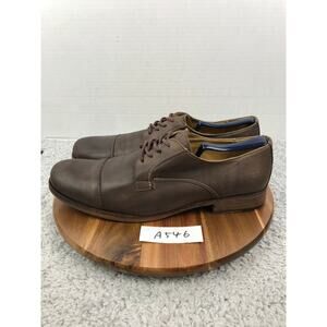 Bed Stu Mens 11.5 Cobbler Series Brown Leather Cap Toe Oxford Derby Dress Shoe